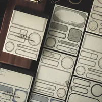 Yoofun 30 Sheets Border Set Vintage Frame Decor Material Paper Memo Pad Creative DIY Junk Journal Scrapbooking diy Notepads 1