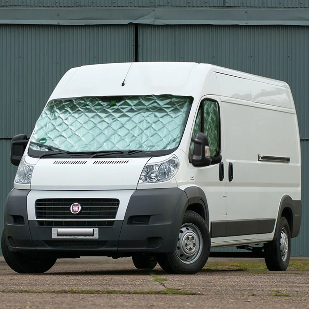 

Upgrade Aluminum Film Car Curtain Campervan Internal Thermal Sunshade Uv-block Blind Kit For Fiat Ducato 2006 - 2024