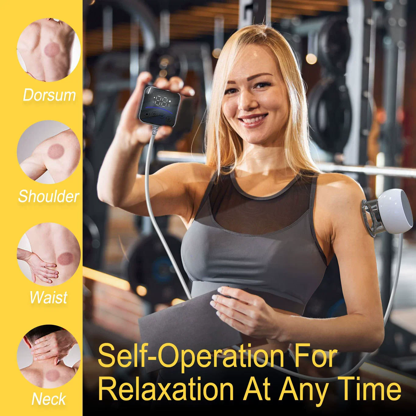 Electric Cupping Smart Vacuum Cupping Visual Remote Control Cups Back Massage Body Cup Detox Anti Cellulite Cans Relieve Pain