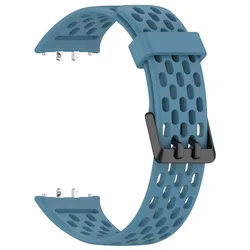 Silicone Sports Strap Watch Band for Smartwatch Wrist - Unisex Bracelet (Blue)
