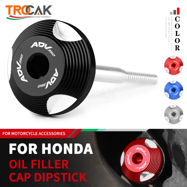 Motobike fuel tank cap Motorcycle Engine Oil Tank Dipstick Probe Level  Gauge Meter Oil Cap For HONDA ADV 350 ADV350 2022 2023 Cap Accesorios  (Color 