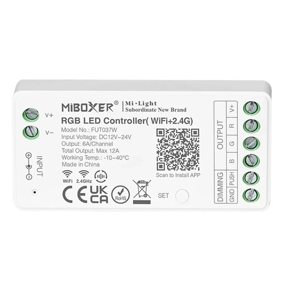 Description Picture 5 of itemWiFi+2.4G LED Controller RGB Smart Music APP Voice Control For Underwater Submersible Swimming Pool Light Night Lamp Spotlight