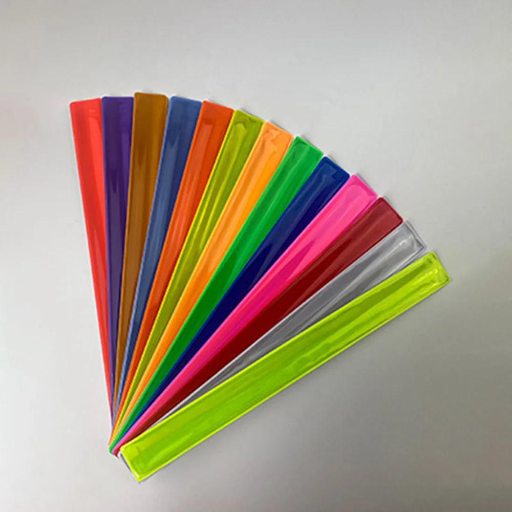 Fluorescent Slap Armbands Reflective Bands Wrist Arm Ankle Night Security