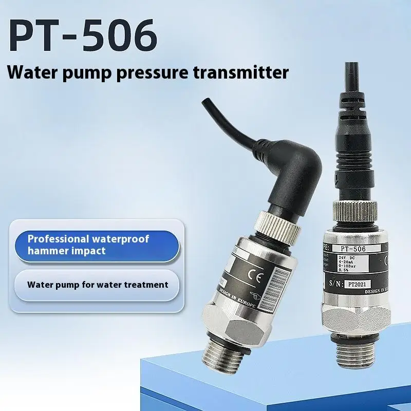 Reliable 24V Pressure Transducer for Water Pumps, Air, and Oil Operation