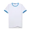 Polyester Tees Summer Raglan Short Sleeve Round Neck Tops for Adult Kids Sublimation Blank White T-shirt Family Matching Outfits 3