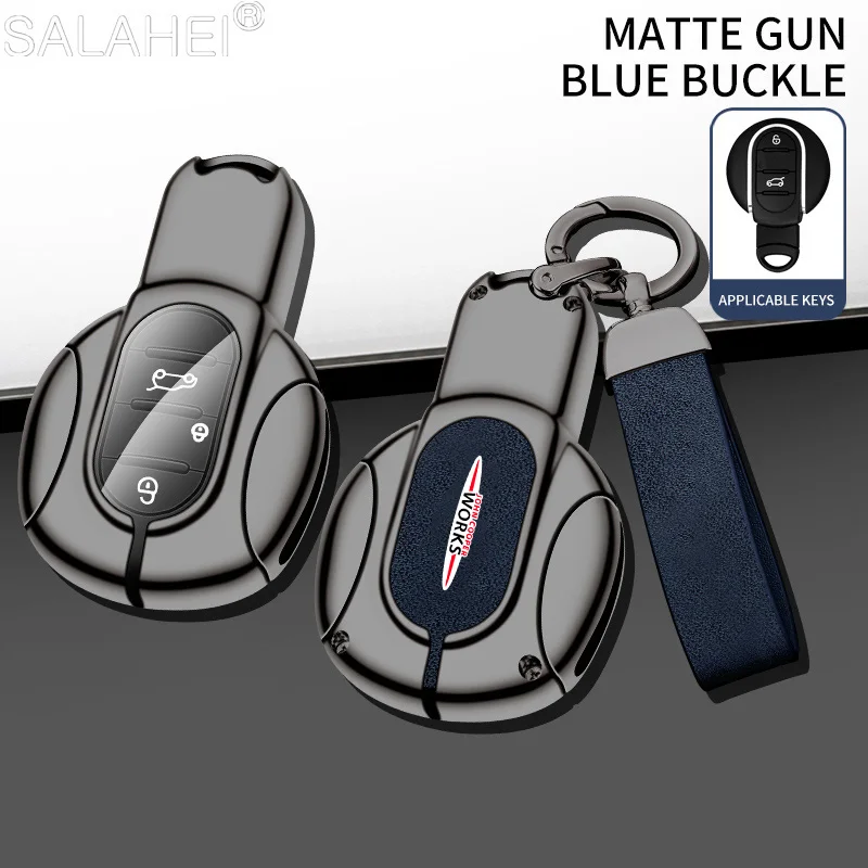 

TPU Leather Car Key Case Cover for BMW Mini Cooper S ONE JCW F54 F55 F56 F57 F60 JCW Clubman COUNTRYMAN Remote Fob Holder Shell