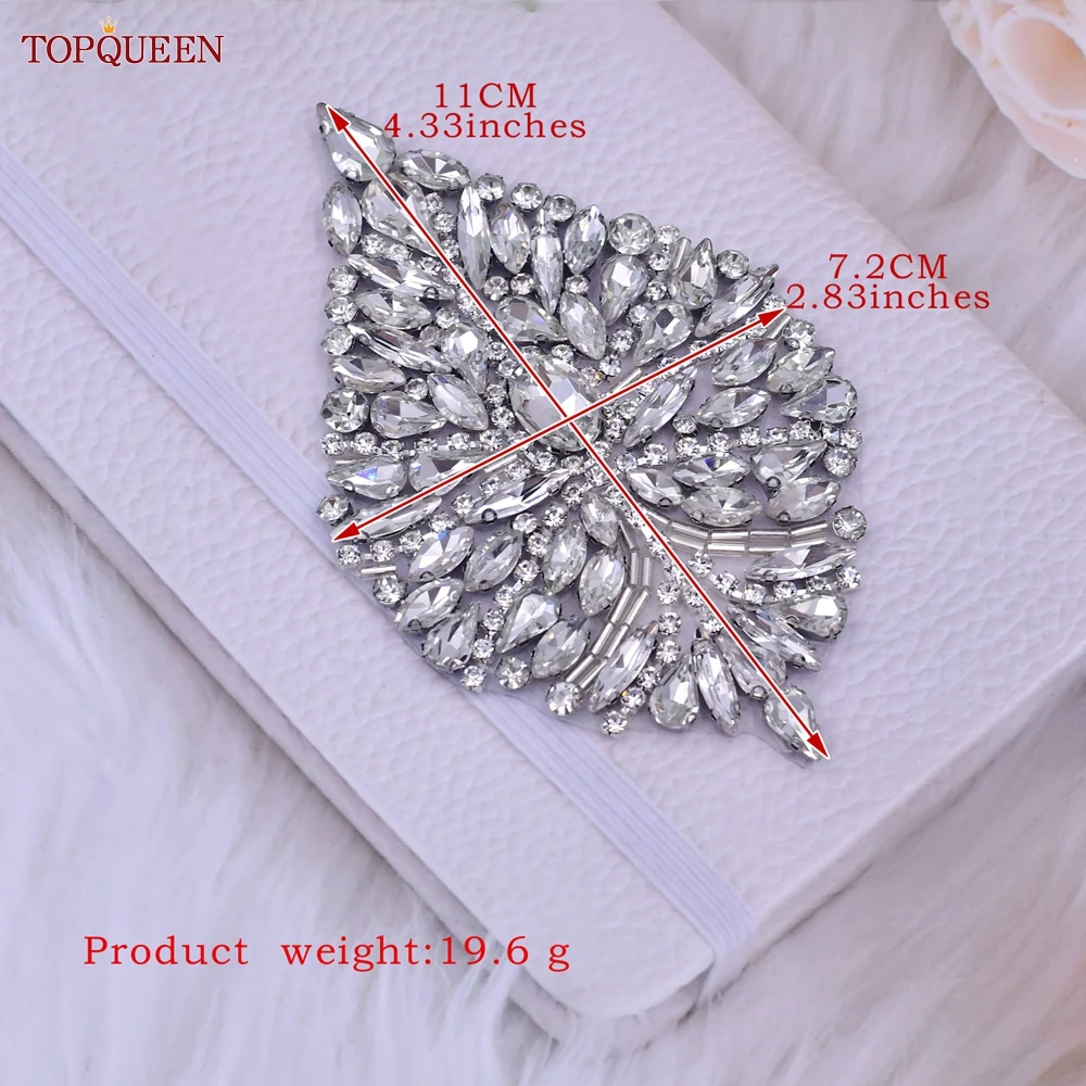 TOPQUEEN Shiny Rhinestone DIY Gift Manual Decorations for Party Bridal High Heels Shoe Clothes Hats Bags Patch Accessories SP04