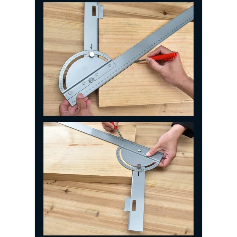 

Protractor Finder Ruler Stainless Steel Protractor Woodworking Ruler