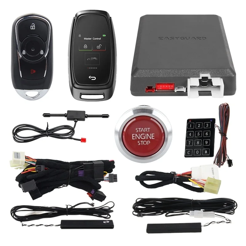 

EASYGUARD autostart CAN BUS OBD2 разъем подходит для Camaro 2011 кнопочный Пуск смарт-клавишная клавиатура вход Автомобильная сигнализация