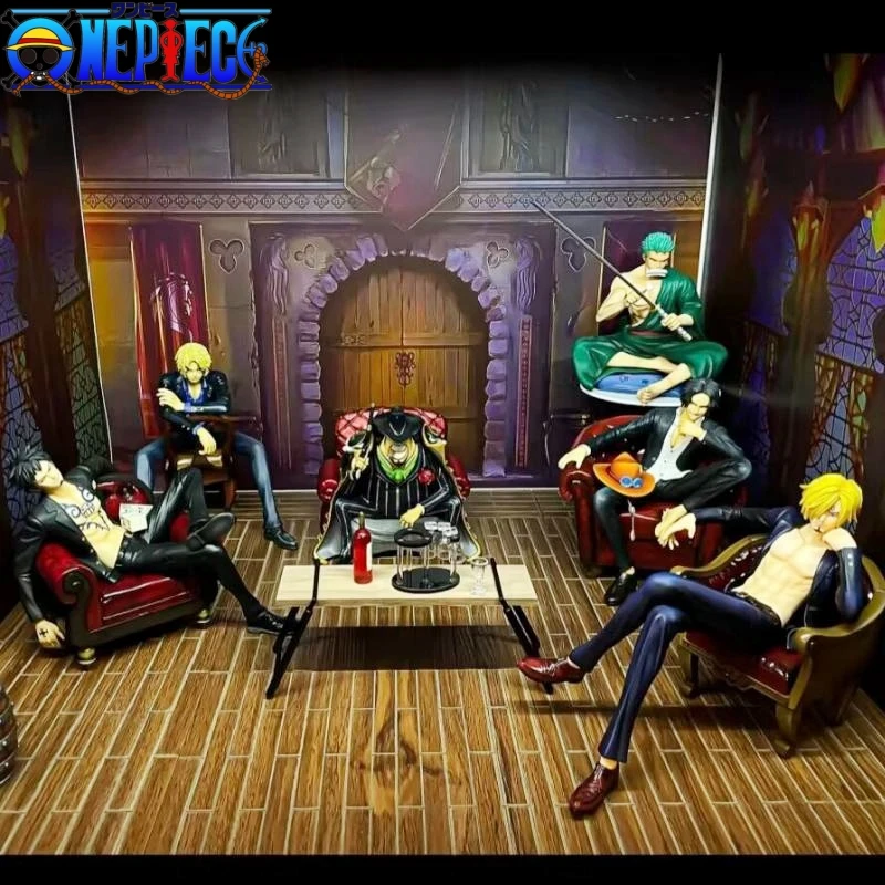 

Anime One Piece Full Set Of Figures Chair Pvc Action Figure Collectible Model Doll Toy Birthday Gift