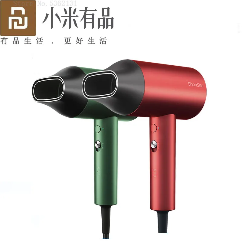 Фен Youpin с функцией быстрой сушки волос и отрицательными ионами, 1800 Вт