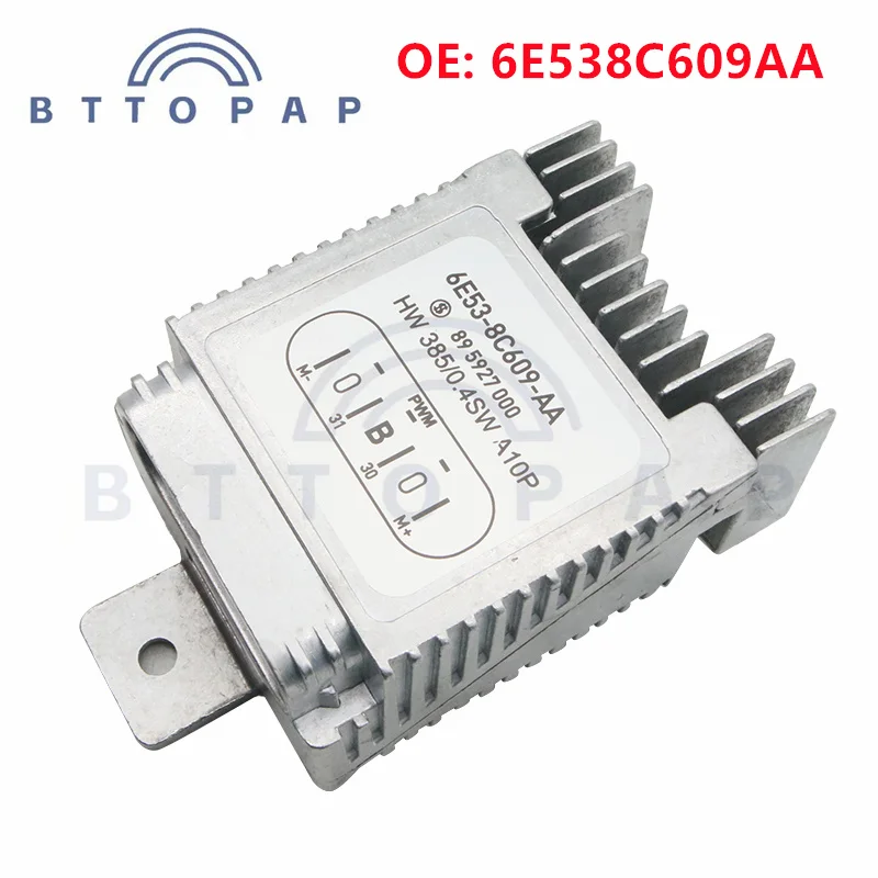 6E53-8C609-AA Radiator Cooling Fan Control Module Compatible For Ford 6E538C609AA