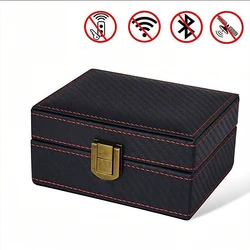 Premium Anti - Theft Signal Blocking Box for Car Keys and Mobile Phones (Black)