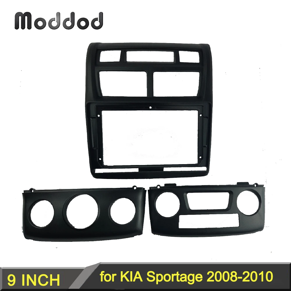 

9 INCH Radio Frame for KIA Sportage 2005-2010 Dash Mount Kit Faceplates Stereo DVD Player Install Panel GPS Navigation Fascia