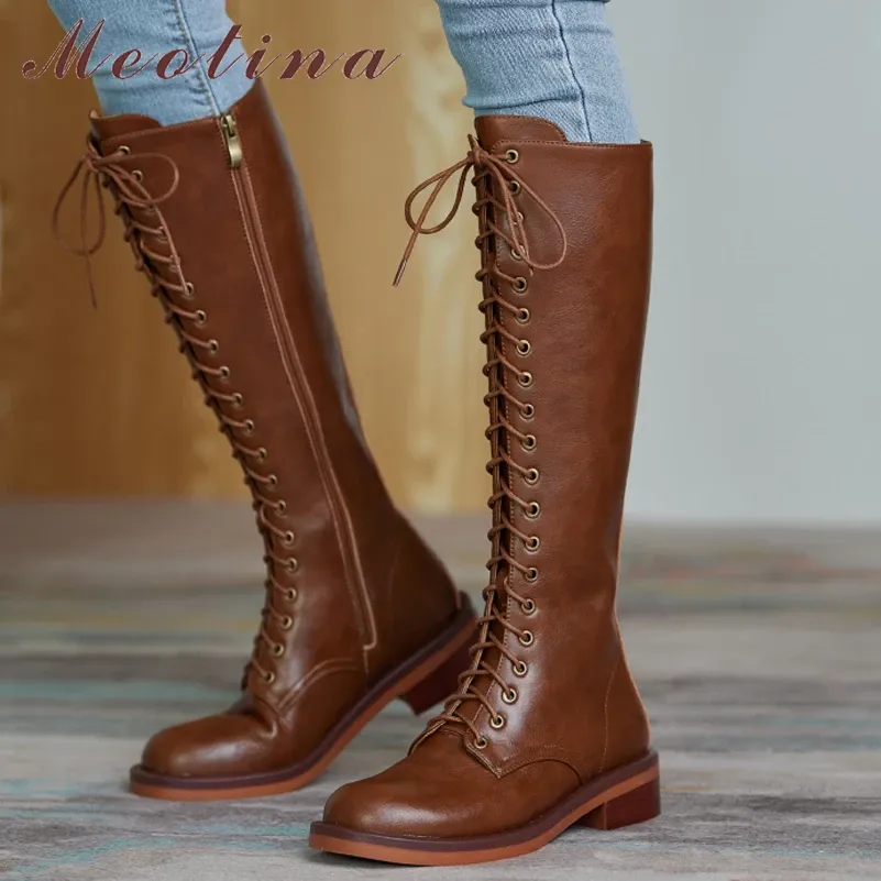 Genuine Leather Knee High Boots Womens | Genuine Leather Boots Ladies -  Women Genuine - Aliexpress