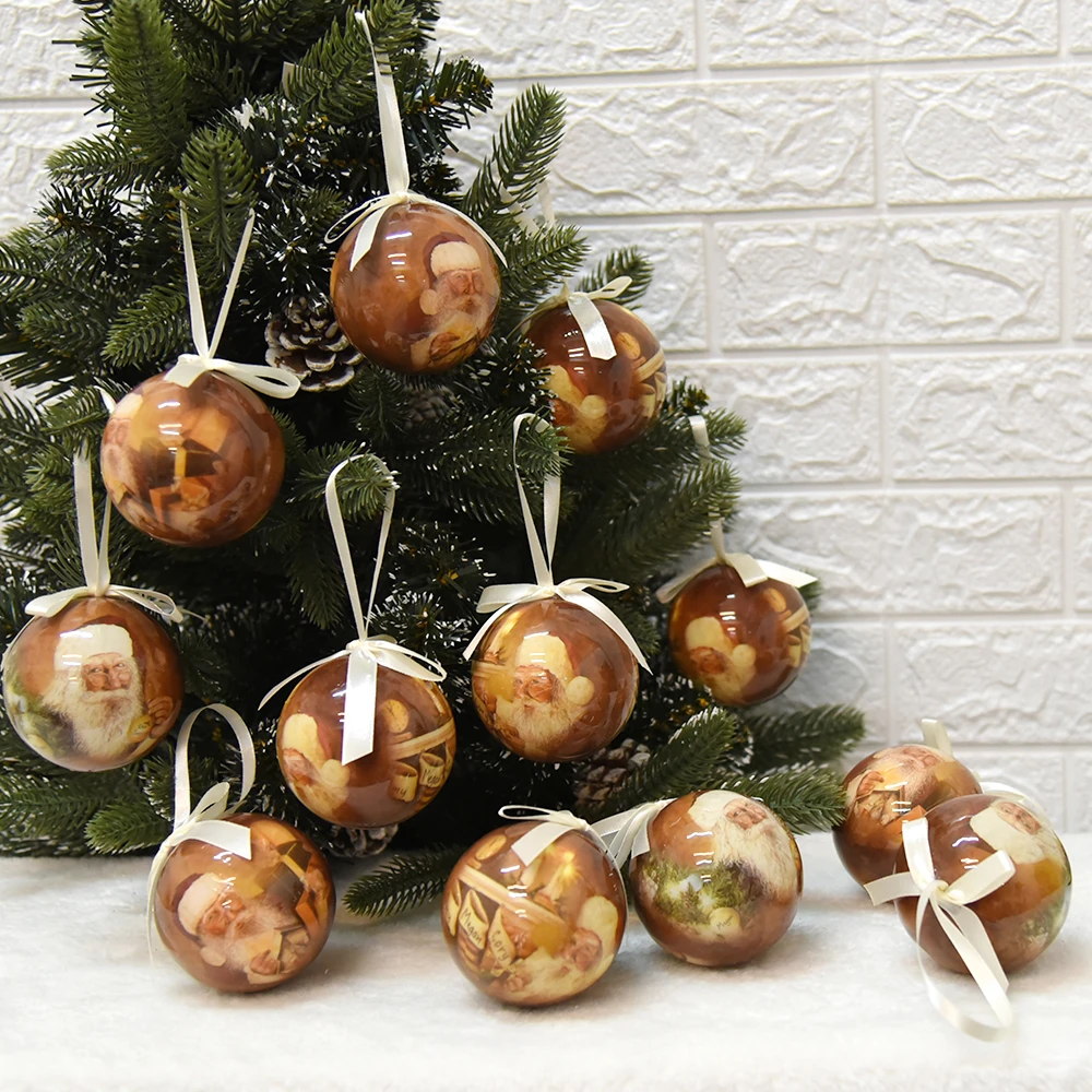 14 PCS Christmas Tree Decor Ball Baubles Ornament  Xmas Tree toys Xmas Party Hanging Ball for Home Party Ornament Christmas Gift