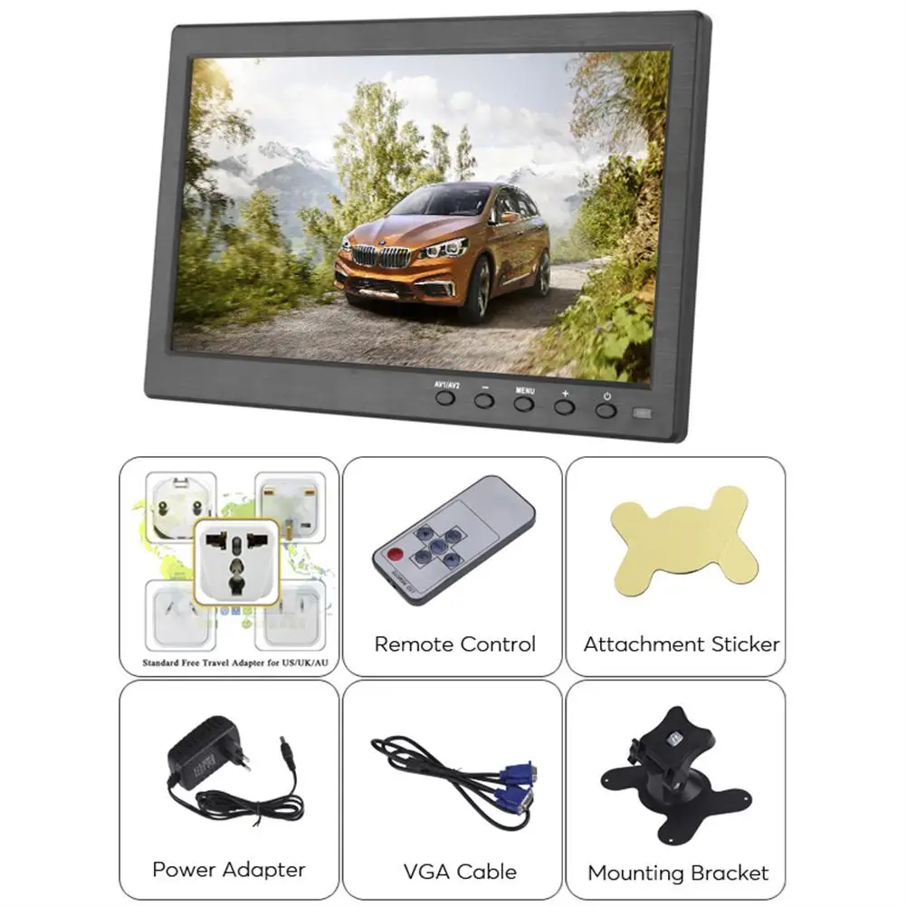 10.1 &Lcd Hd  ÷ ũ 2 ä  Է ڵ Ȩ  ÷, Ŀ/bnc/avi/vga PC TV ǻ