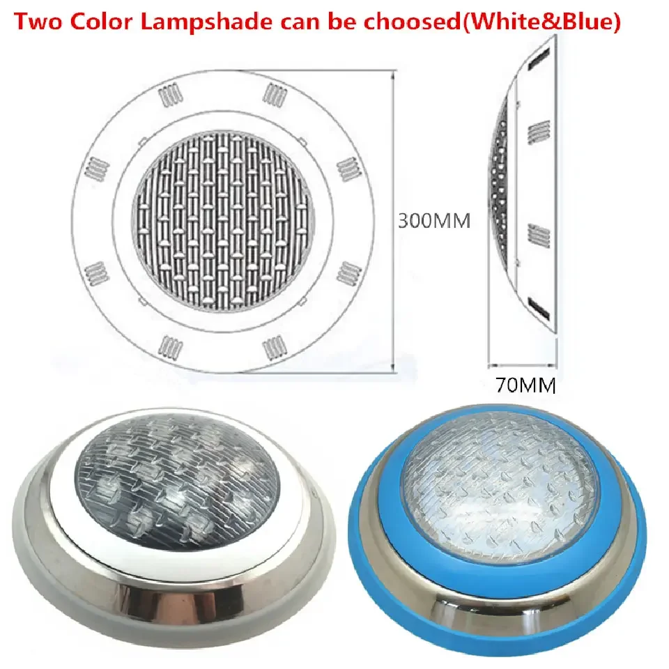 Description Picture 3 of item24W RGB LED Swimming Pool Light IP68 Waterproof AC/DC12V 12W 18W Outdoor RGB UnderWater Light Pond LED Piscina Luz Spotlight