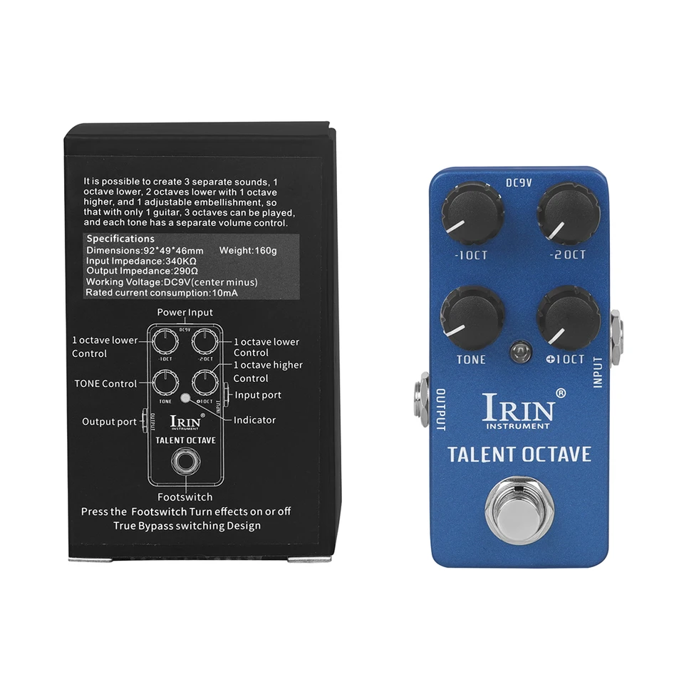 IRIN RS-19 TALENT OCTAVE Pedal 3 Octave Separate Volume