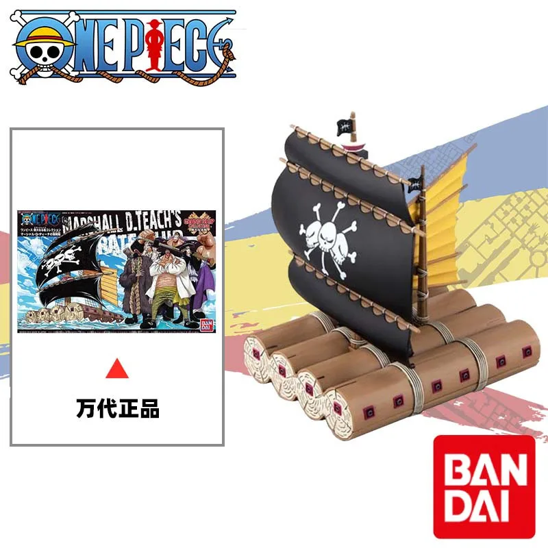 

In Stock Bandai Original One Piece Great Ship 11 Marshall D Teach A Pirate Boat Assembly Model Children's Toys