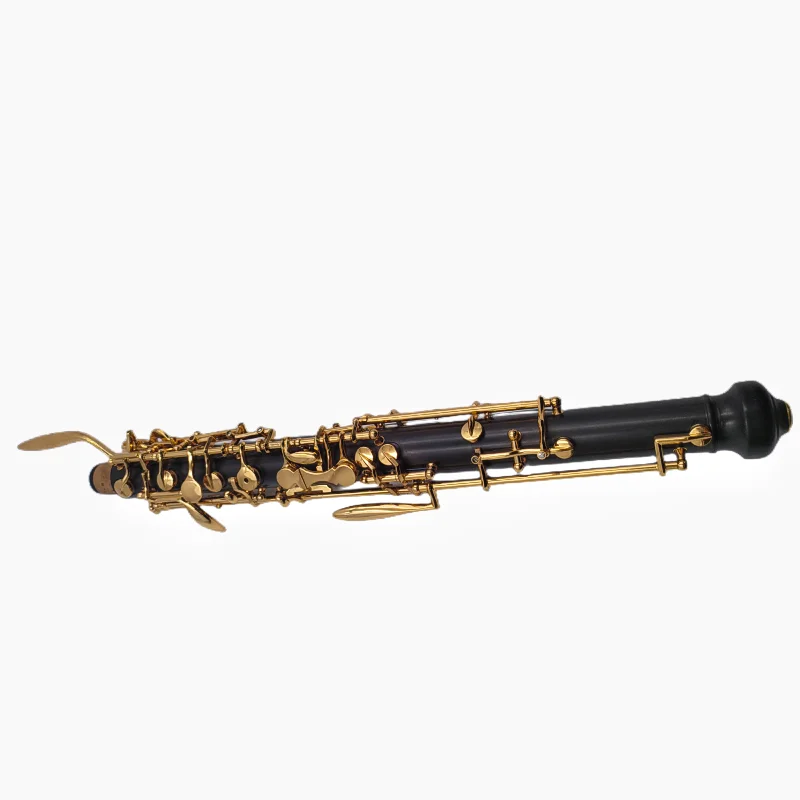 Professional Ebony Wood English Horn Alto Oboe F Key Gold Plated Keys With Reed Gloves Case Kits