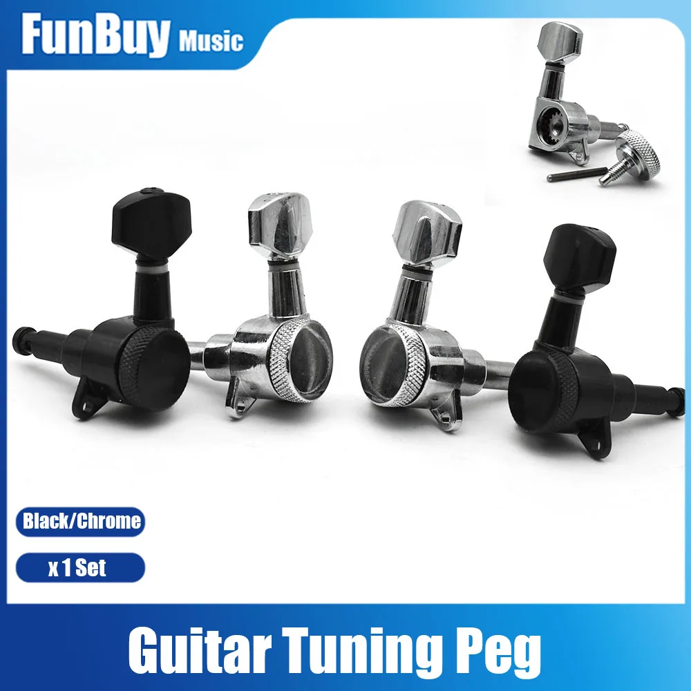 A Set 6Pcs Locked String Tuning Pegs key Tuners Machine Heads for