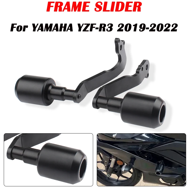 Black Motorcycle Falling Protection Frame Slider Fairing Guard Crash