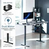 VIVO Electric 71 x 36 inch Sit Stand Desk, Dual Motor Memory Controller Height Adjustment, 2B Series, Dark Gray Top Black Frame 4