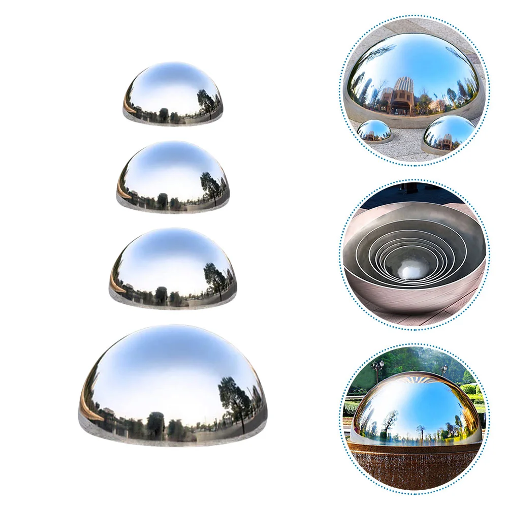 

Reflective Ball Mirror Polished Gazing Hemisphere Ball Stainless Steel Gazing Hemisphere Garden Hemisphere Mirrors