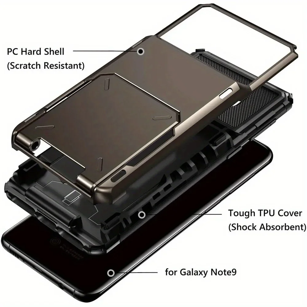 Galaxy Wallet Case with 4-Card Slots