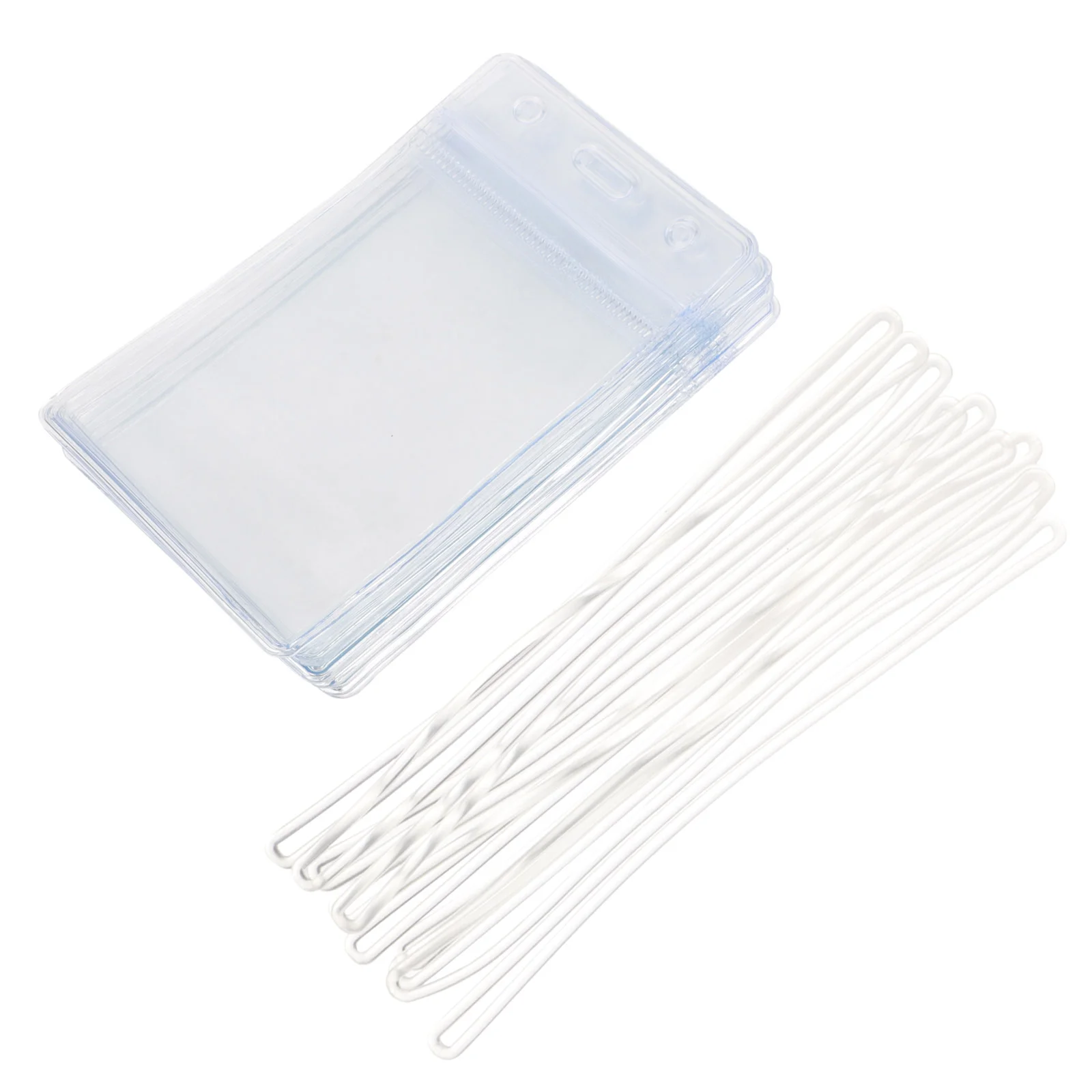 10 Pcs Luggage Tag Holder Vertical Transparent Id Badge Card Protective Cover Travel Accessories Luggage Cover