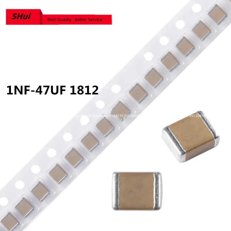 

10PCS/LOT SMD ceramic capacitor 1812 104K 630V 0.1UF 100NF 630V high voltage capacitor MLCC