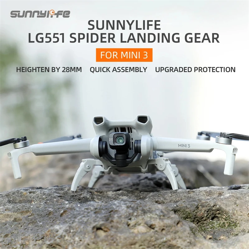 Шасси Sunnylife LG551, усиленное шасси паука, удлинители, поддержка, защита ног, аксессуары для Mini 3