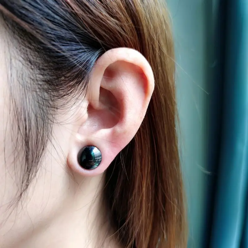 Anime Jujutsu Kaisen Geto Suguru Cosplay Magnetic Earrings Unisex Black Earless Piercing Magnet Ear Clips Jewelry Accessories