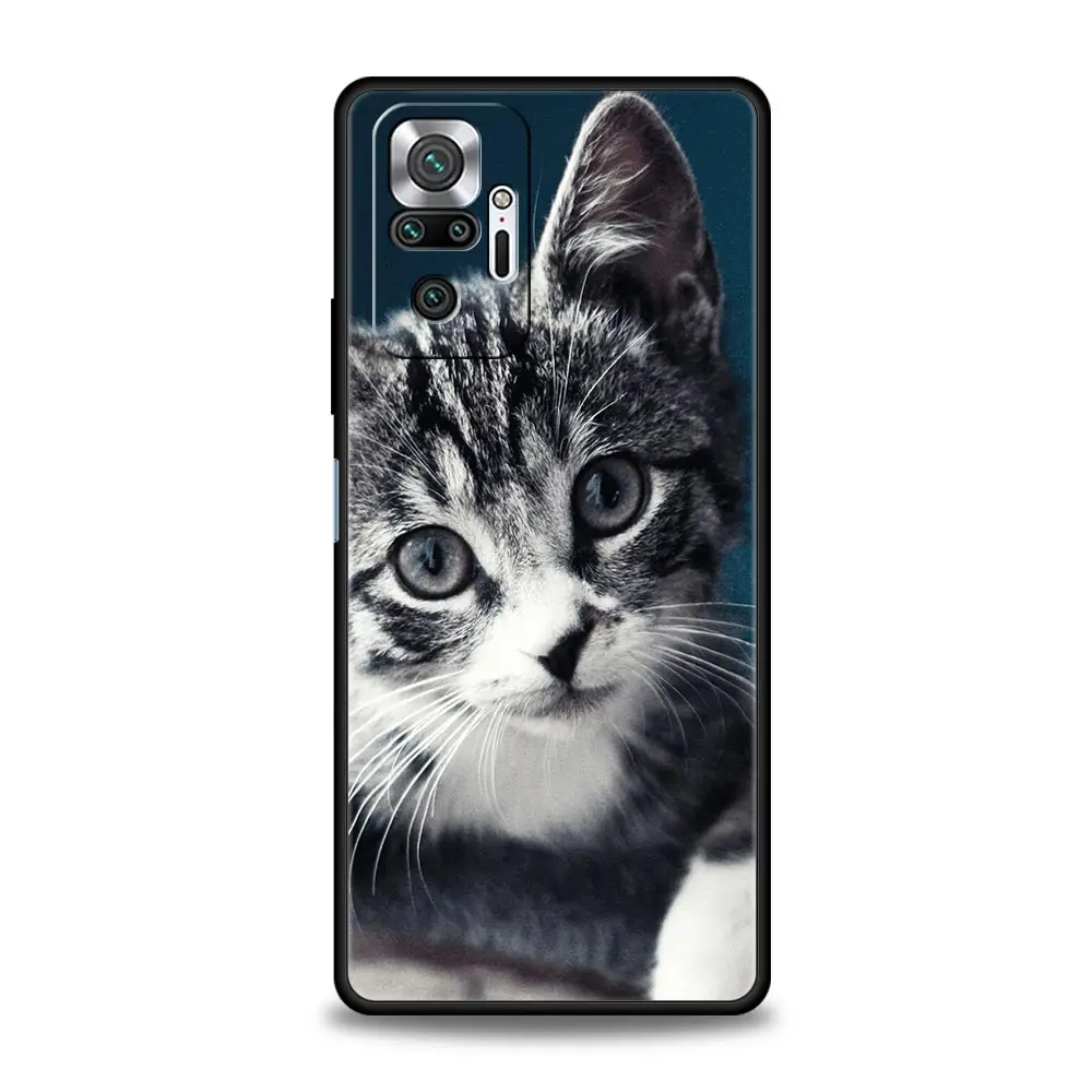 Cute Cartoon Cats Silicone Soft Phone Case - Durable Protective Bumper Cover