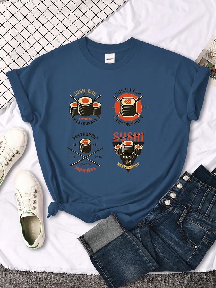 

Assortment Of Sushi Tshirt Women Summer Casual Short Sleeve Personality Street Clothing Breathable Fashion T Shirts Female