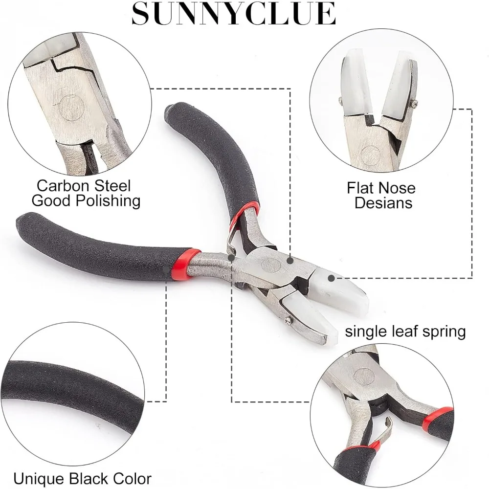 Pinze Gioielli SUNNYCLUE Doppia Mascella In Nylon Pinza A Becco Piatto