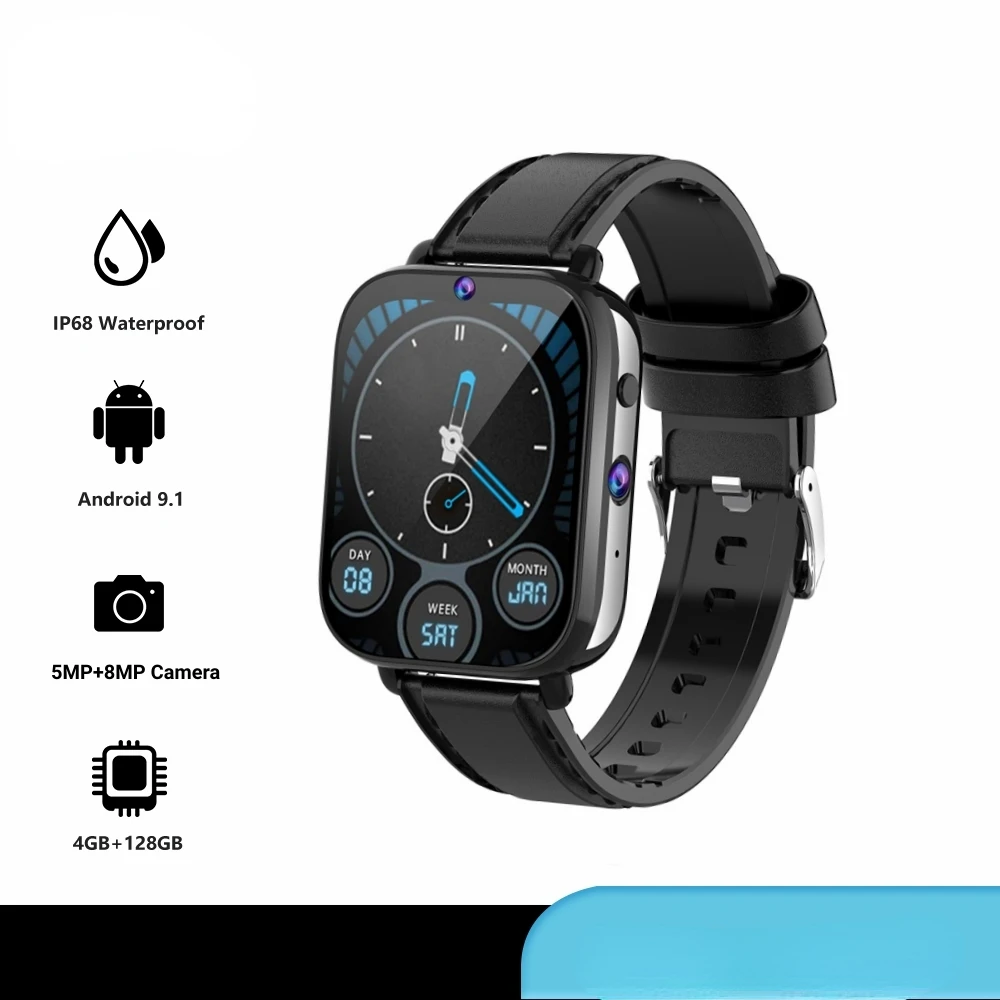 Z20 Smart Watch Man Android 9.1 4G IP68 Waterproof 4G RAM 128GB ROM GPS