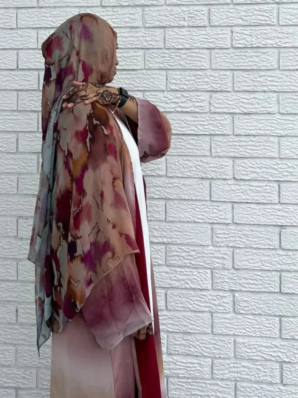 Watercolor Floral Printing Hijab Scarf Breathable Soft Long Fashion Scarves Headscarf Paisley Print Muslim Hijabs Shawl printed scarf plain hijab scarf