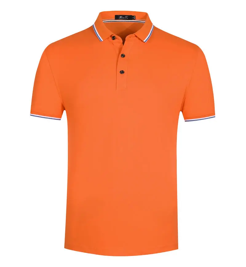 Short Sleeved Polo Shirt Golf Jersey Company Group Breathable Fitness Lapel Sports Sleeved 12-Color Large Top intercolored lapel
