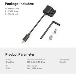 SmallRig Ultra Slim 4K Adapter Cable for Versatile Connectivity (D TO A 3021)