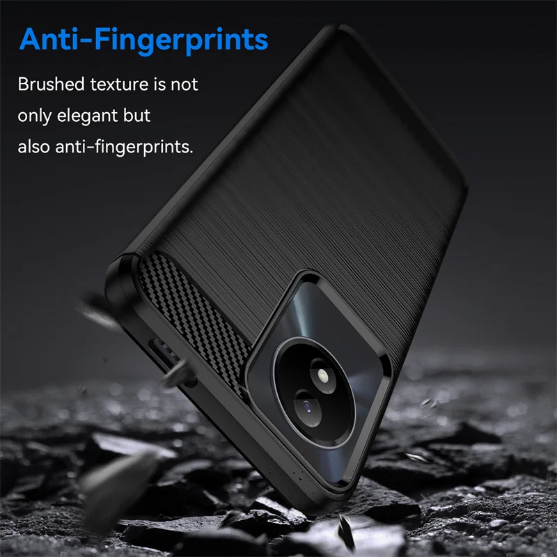 Carbon Fiber Phone Case Anti-Fingerprints and Brushed texture case - Smart Cell Direct 