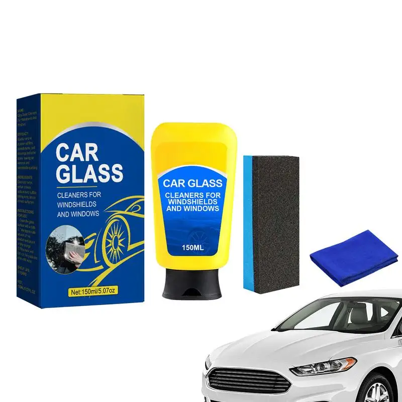 

Glass Cleaner For Windshield Streak-Free Windshield Detergent Window Cleaners Fast-Acting Glass Cleaning With Sponge Applicator