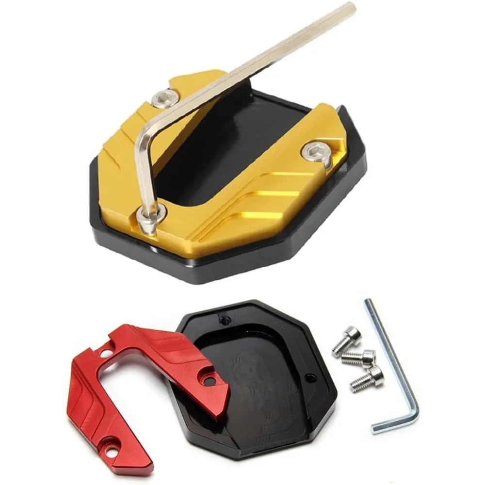 Motorcycle Kickstand Pad with Anti-Slip Enlarged Base