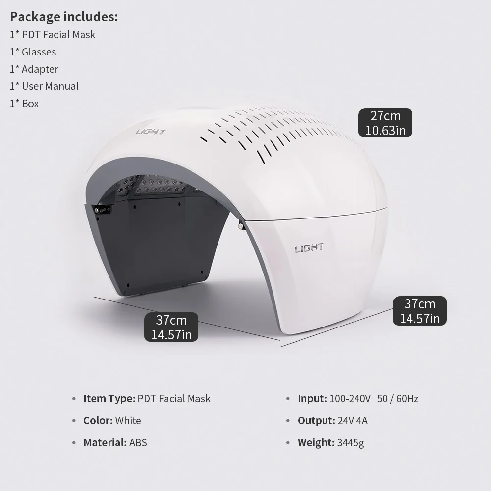 7 Color Upgraded Version Foldable LED Photon Light Therapy Facial Device Skin Rejuvenation Acne Remover Wrinkle Beauty Machine