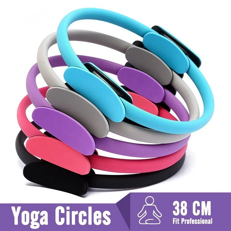 

Yoga Fitness Ring Circle Pilates Women Girl Exercise Home Resistance Elasticity Yoga Ring Circle Gym Workout Pilates Accessories