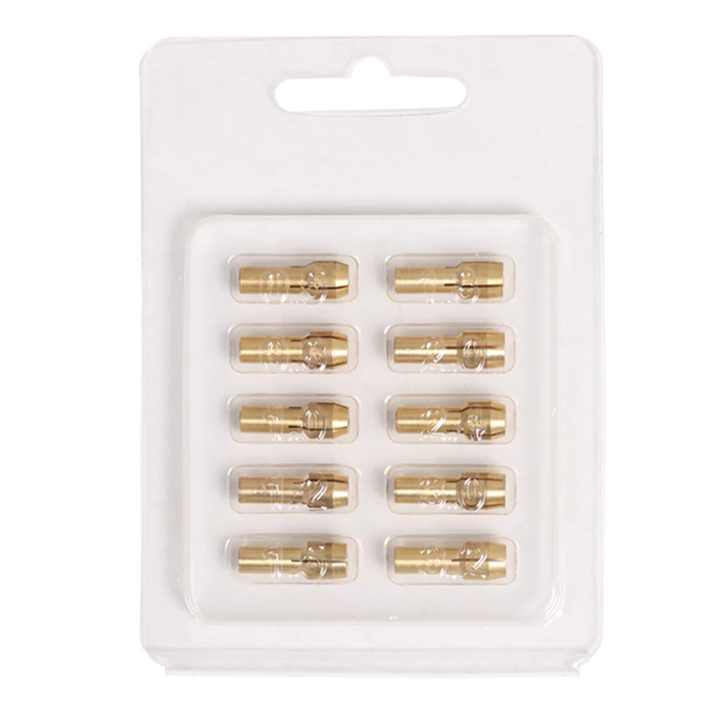 Drill Chucks Bits Brass Collet Mini Chuck For Dremel Rotary Tool 4.3mm Dia 0.5mm-3.2mm Power Accessory 10pcs
