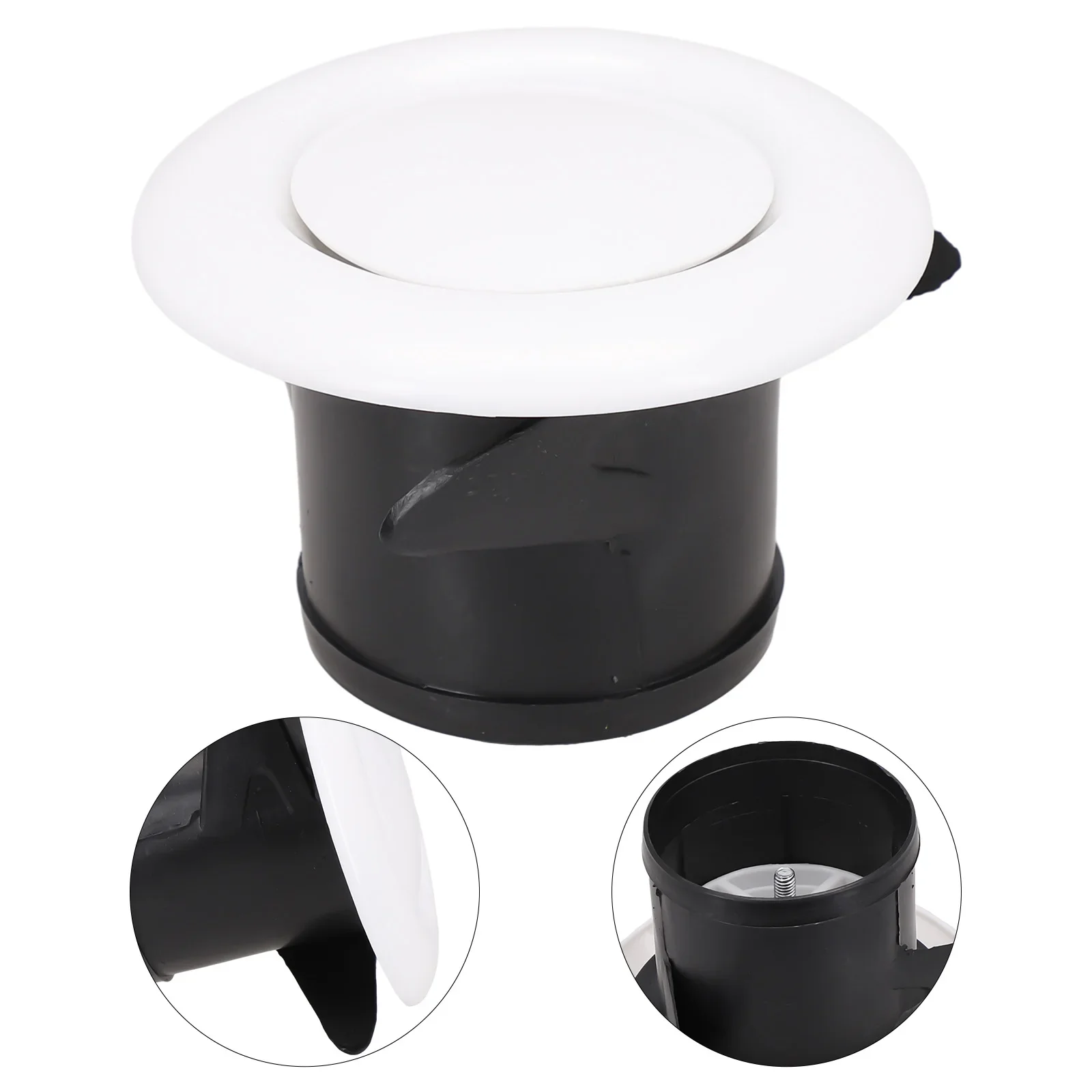 Adjustable Air Ventilation Grill Outlet Cover Round Ducting Ceiling Wall Hole Air Vent Grille Louver Outlet Fresh System Air Vent Grille