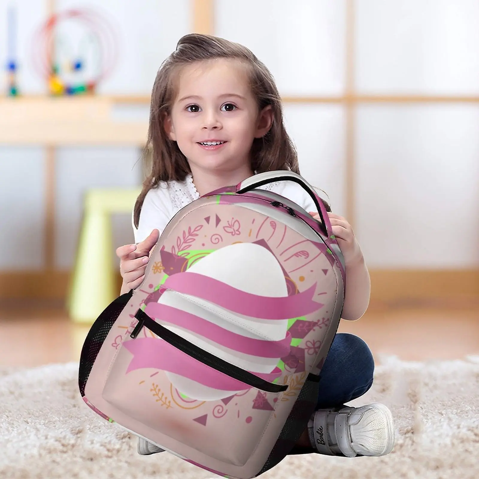 Children's Satchel Custom Print School Bag for Child Multifunctional School Backpack Girl Kids Bag Pack Pocket with Zipper