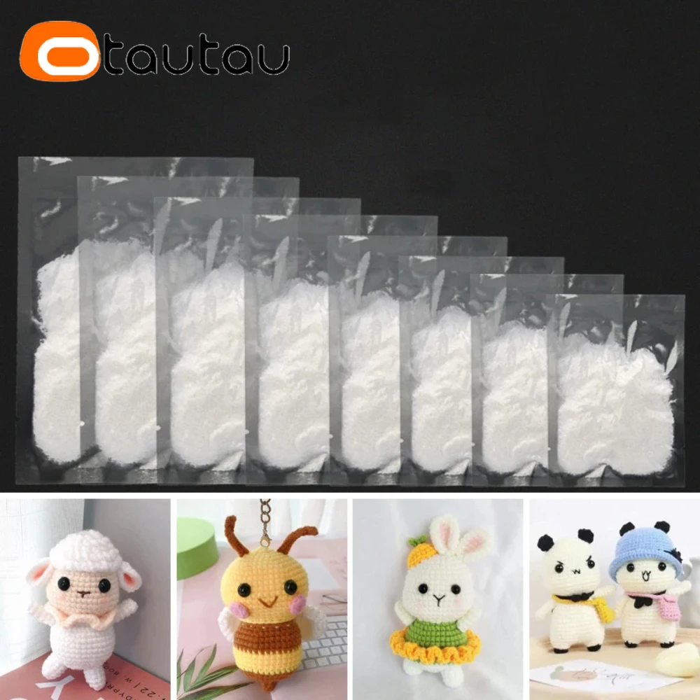 OTAUTAU 20-200 그램/몫 인형 박제 면화 폴리 에스터 섬유 장난감 높은 탄성 필러 DIY 수제 베개 필링 TL002